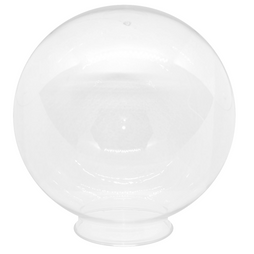 Globo esfera em acrílico transparente com colarinho 15x30